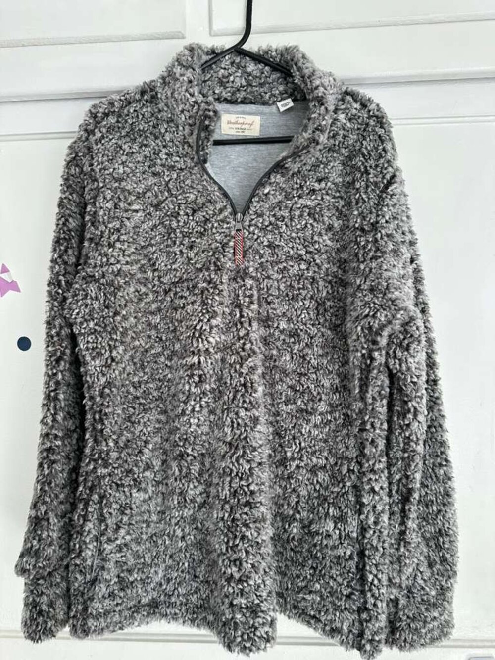 Weatherproof Vintage Women’s Zipper Sweater (Black Gray. XL)